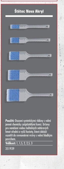 Štětec Nova Akryl - UNI HOBBY akcniletaky.com