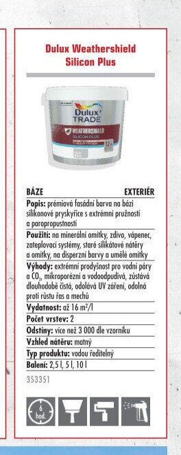 Dulux Weathershield Silicon Plus - UNI HOBBY akcniletaky.com
