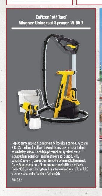 Zařízení stříkací Wagner Universal Sprayer W 950 - UNI HOBBY akcniletaky.com