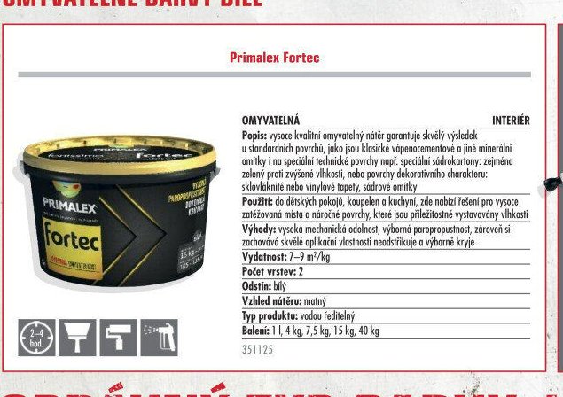 Primalex Fortec - UNI HOBBY akcniletaky.com