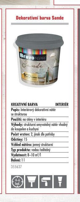 Dekorativní barva Sande - UNI HOBBY akcniletaky.com