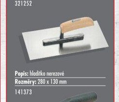 Hladítko nerezové - UNI HOBBY akcniletaky.com