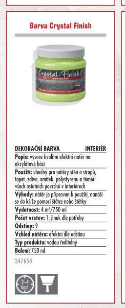 Barva Crystal Finish - UNI HOBBY akcniletaky.com