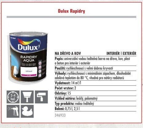 Dulux Rapidry - UNI HOBBY akcniletaky.com