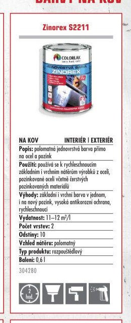 Zinorex S2211 - UNI HOBBY akcniletaky.com