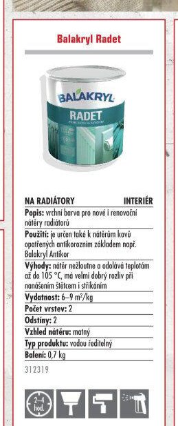 Balakryl Radet - UNI HOBBY akcniletaky.com
