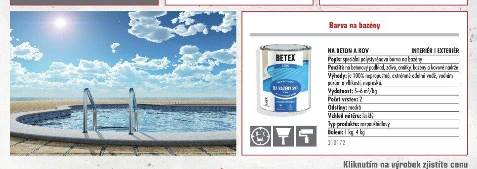 Betex na bazény - UNI HOBBY akcniletaky.com