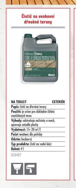 Čistič na venkovní dřevěné terasy - UNI HOBBY akcniletaky.com
