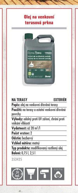 Olej na venkovní terasová prkna - UNI HOBBY akcniletaky.com