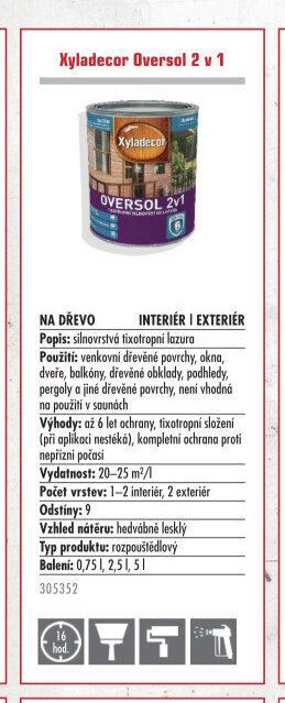Xyladecor Oversol 2 v 1 - UNI HOBBY akcniletaky.com