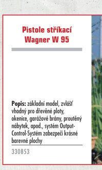 Pistole stříkací Wagner W 95 - UNI HOBBY akcniletaky.com