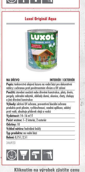 Luxol Originál Aqua - UNI HOBBY akcniletaky.com