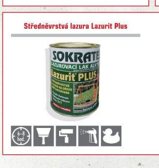 Středněvrstvá lazura Lazurit Plus - UNI HOBBY akcniletaky.com