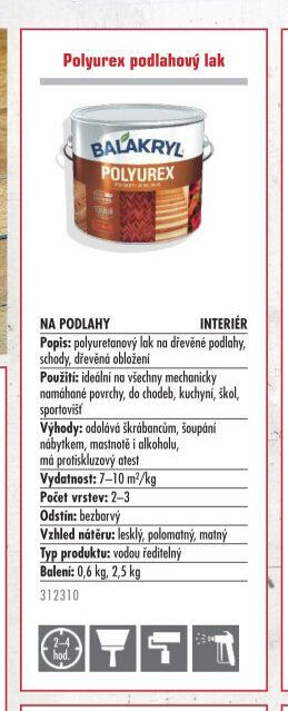 Polyurex podlahový lak - UNI HOBBY akcniletaky.com