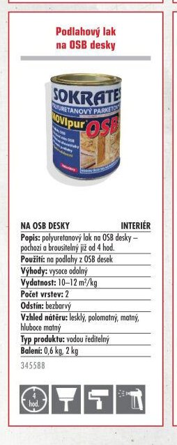 Sokrates Movipur Podlahový lak na OSB desky - UNI HOBBY akcniletaky.com
