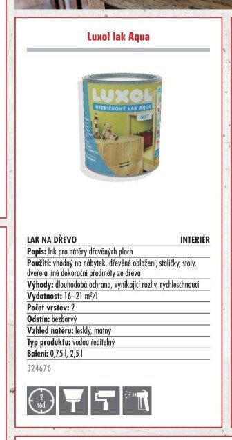 Luxol lak Aqua - UNI HOBBY akcniletaky.com