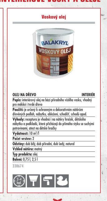 Voskový olej - UNI HOBBY akcniletaky.com
