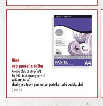 Blok pro pastel a tužku - UNI HOBBY akcniletaky.com
