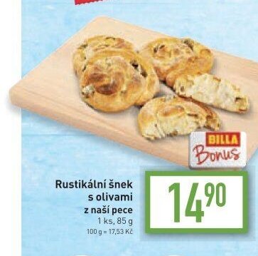 Rustikální šnek s olivami