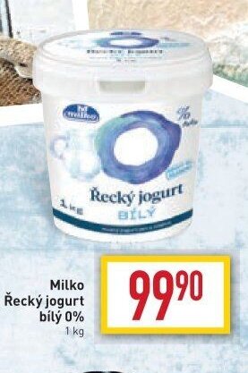 Milko Řecký jogurt bílý 0%