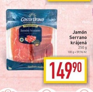 Jamón Serrano krájená