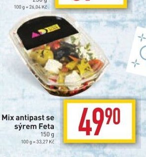 Mix antipast se sýrem Feta