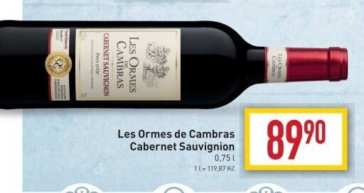 Les Ormes de Cambras Cabernet Sauvignon