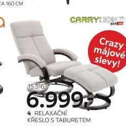3 relaxační křeslo s taburetem