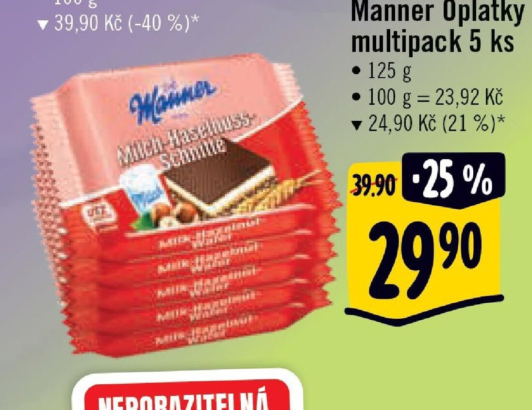 Manner Oplatky multipack 5 ks