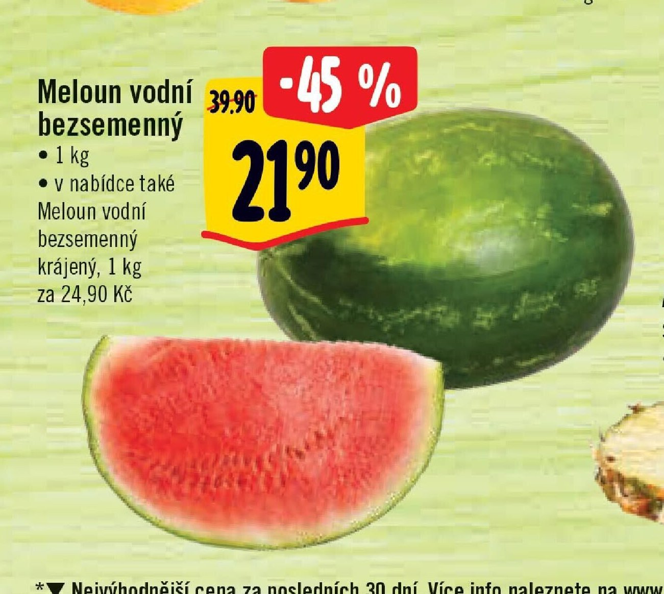Meloun vodní bezsemenný