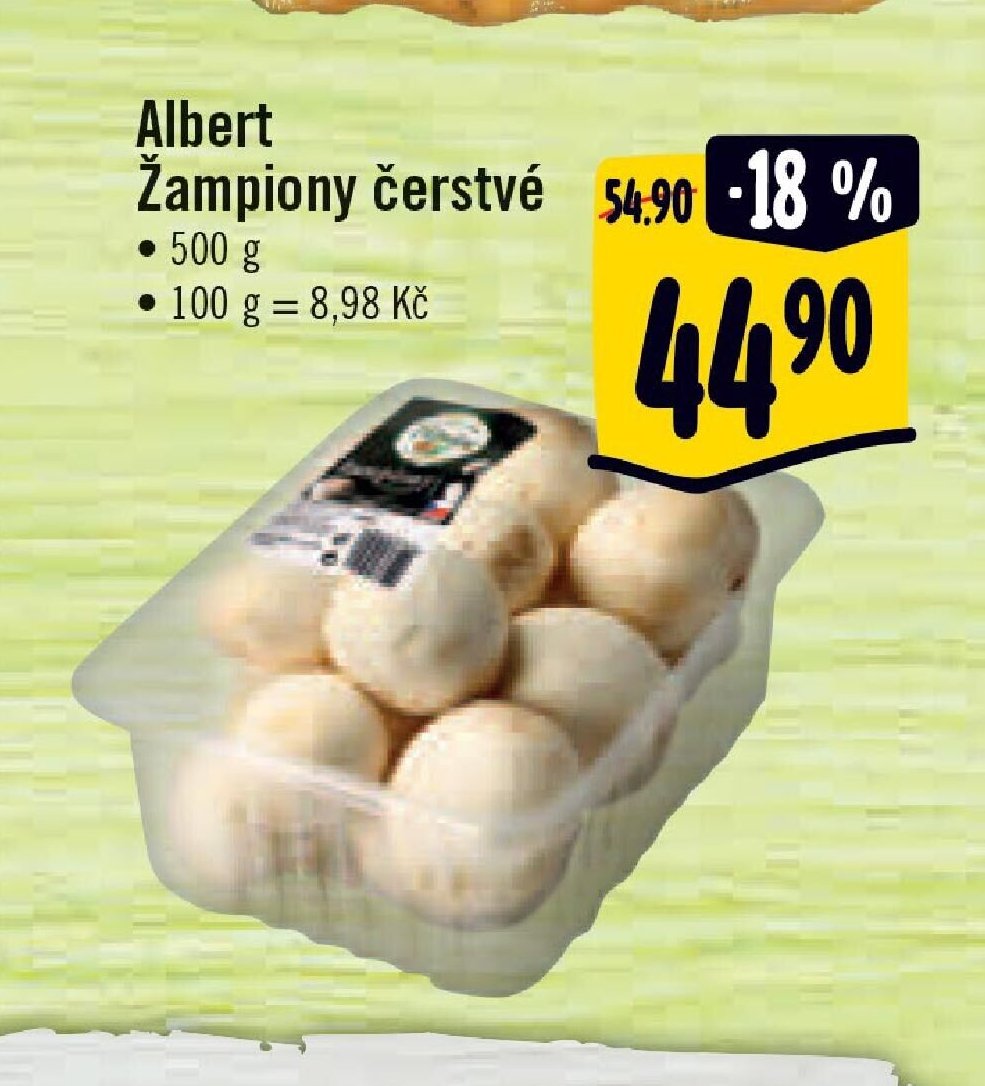Albert Žampiony čerstvé