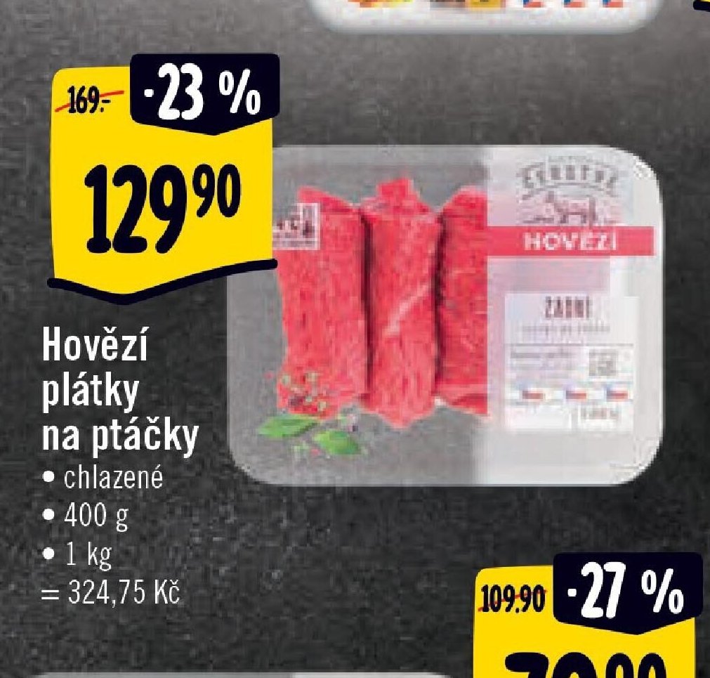 Hovězí plátky na ptáčky