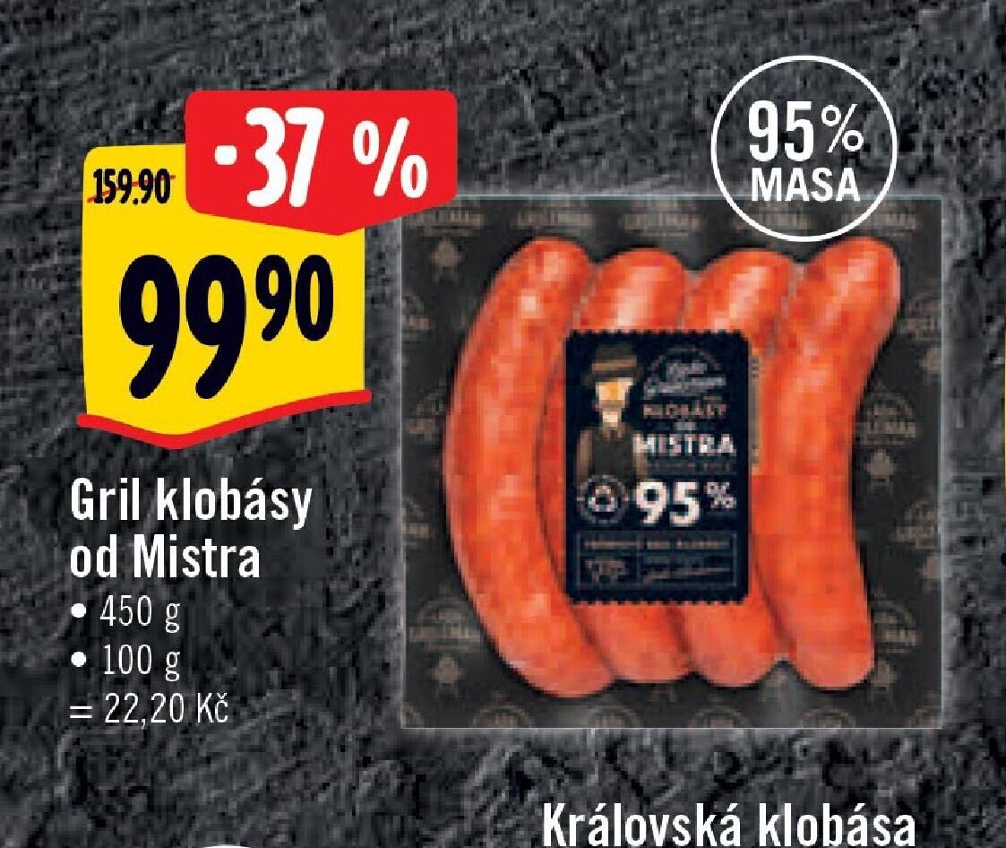 Gril klobásy od Mistra