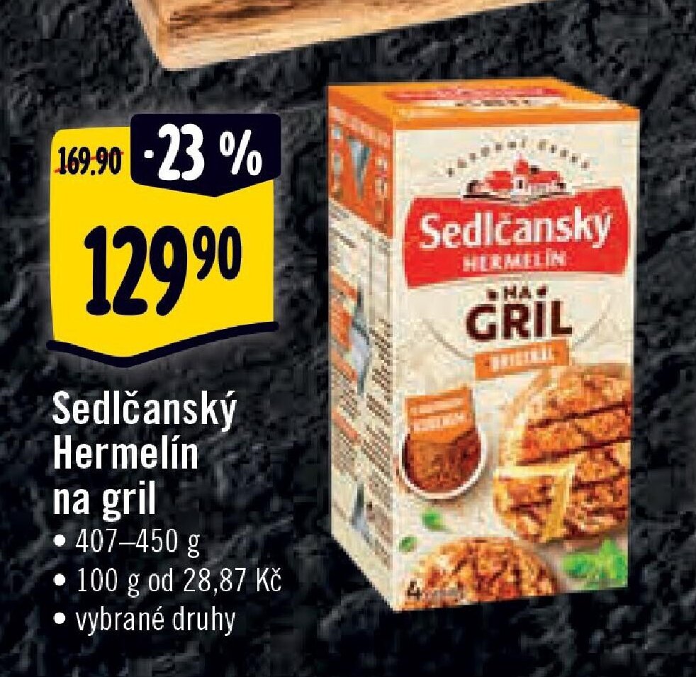 Sedlčanský Hermelín na gril