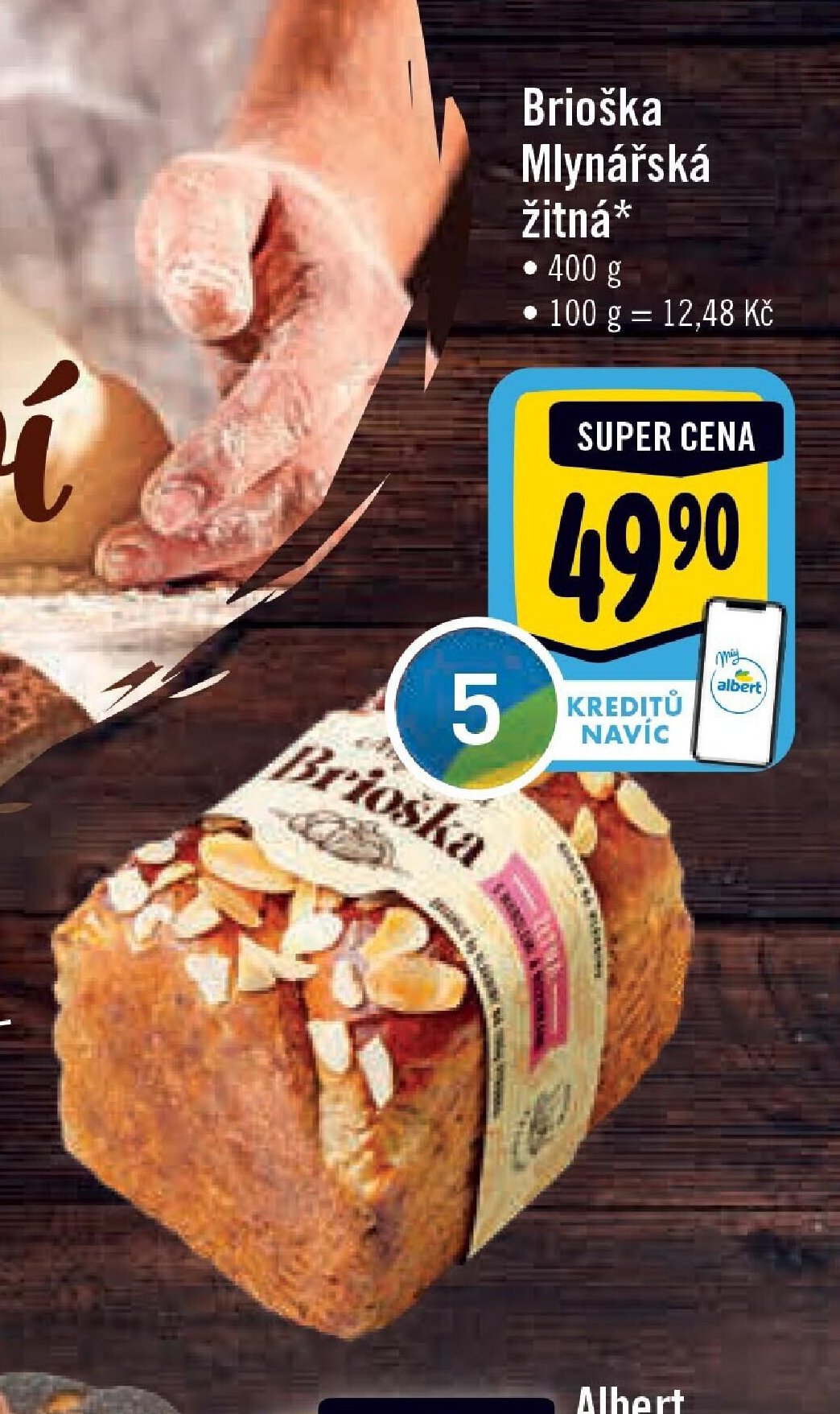 Brioška Mlynářská žitná