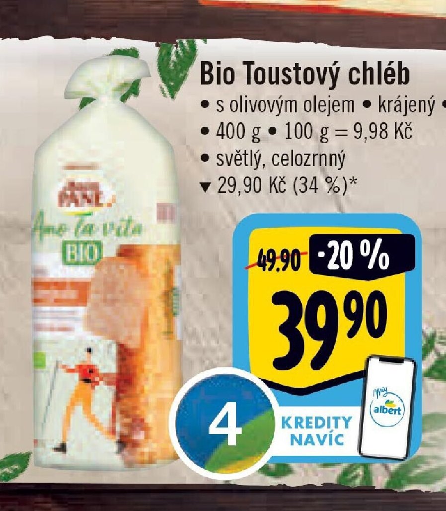 Bio Toustový chléb