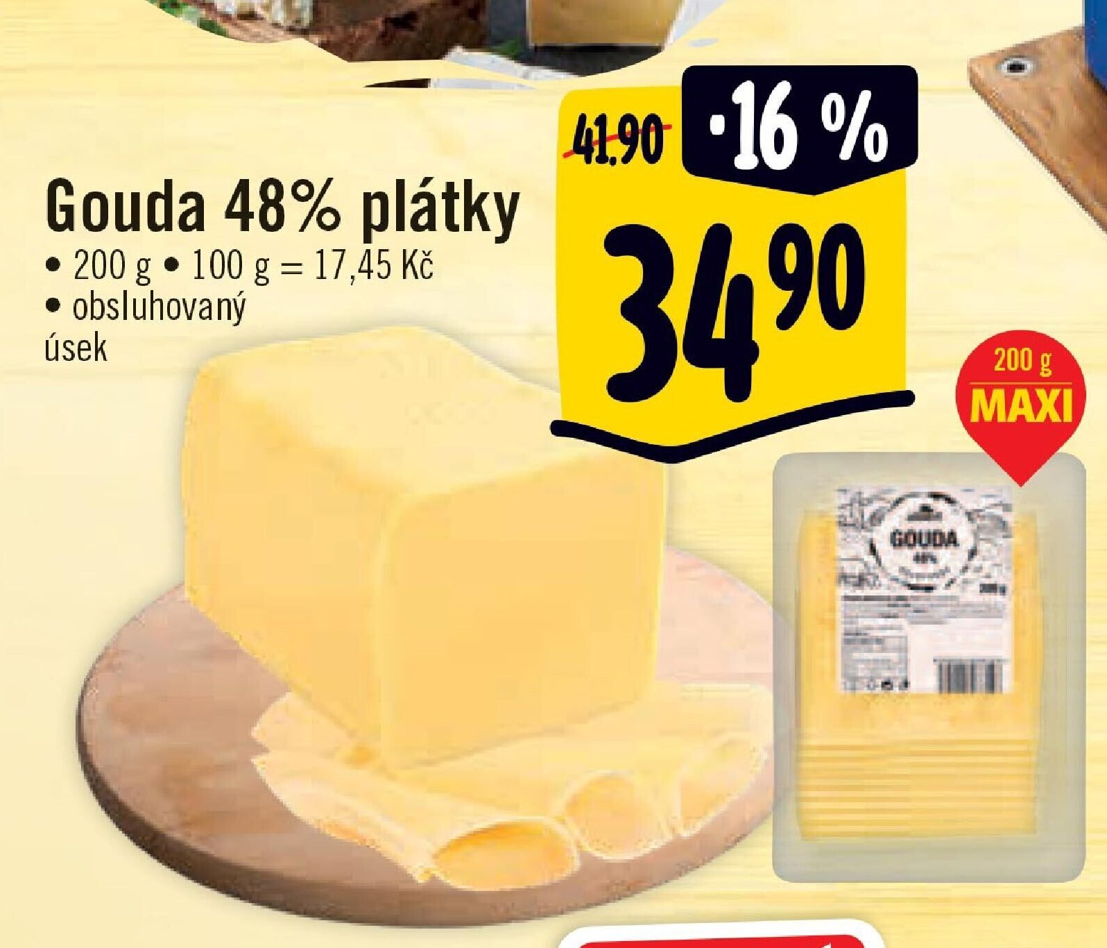 Gouda 48% plátky