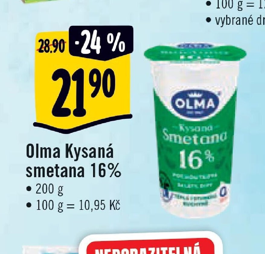 Olma Kysaná smetana 16%