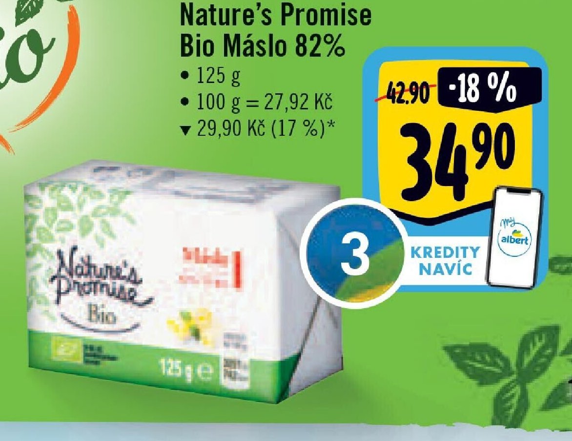 Nature's Promise Bio Máslo 82%
