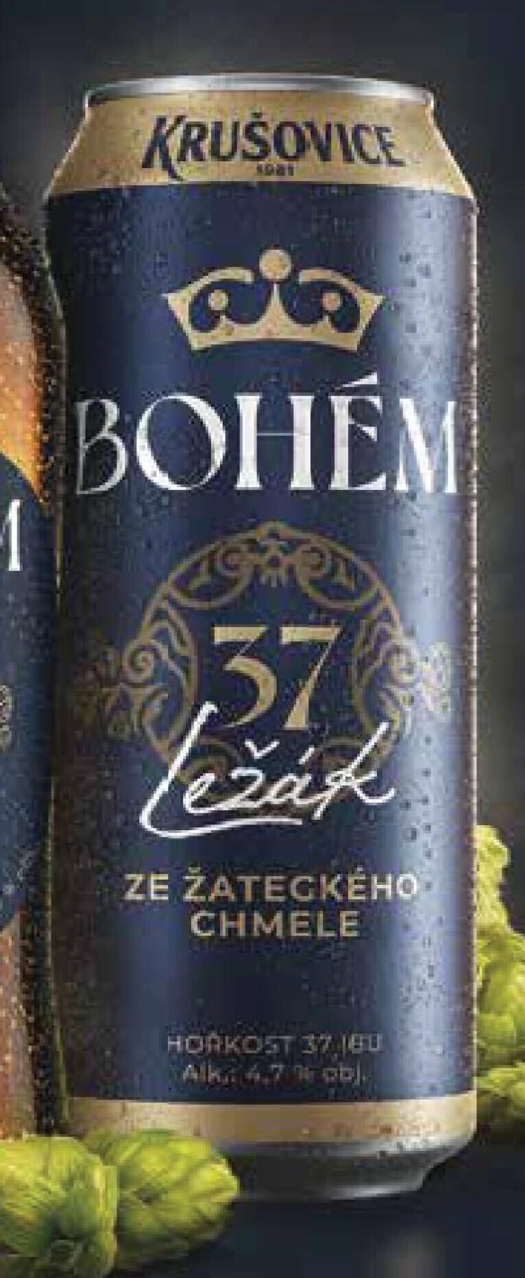 Krušovice Bohém ležák plechovka