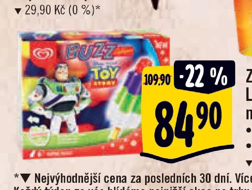Zmrzlina Buzz Lightyear multipack