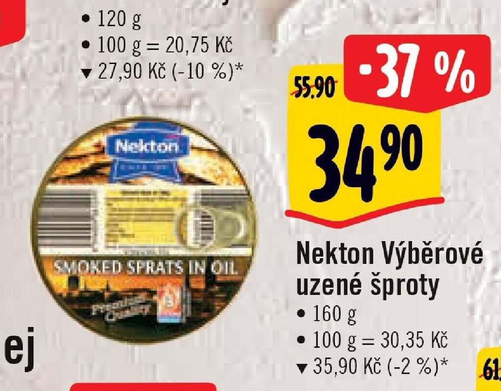 Nekton Výběrové uzené šproty