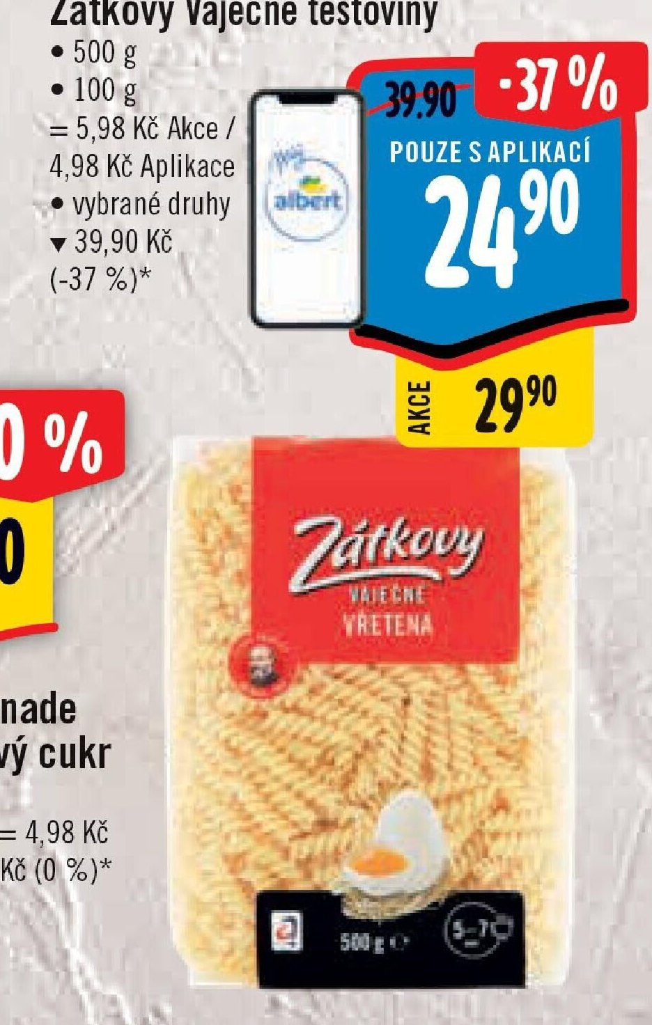 Zátkovy Vaječné těstoviny