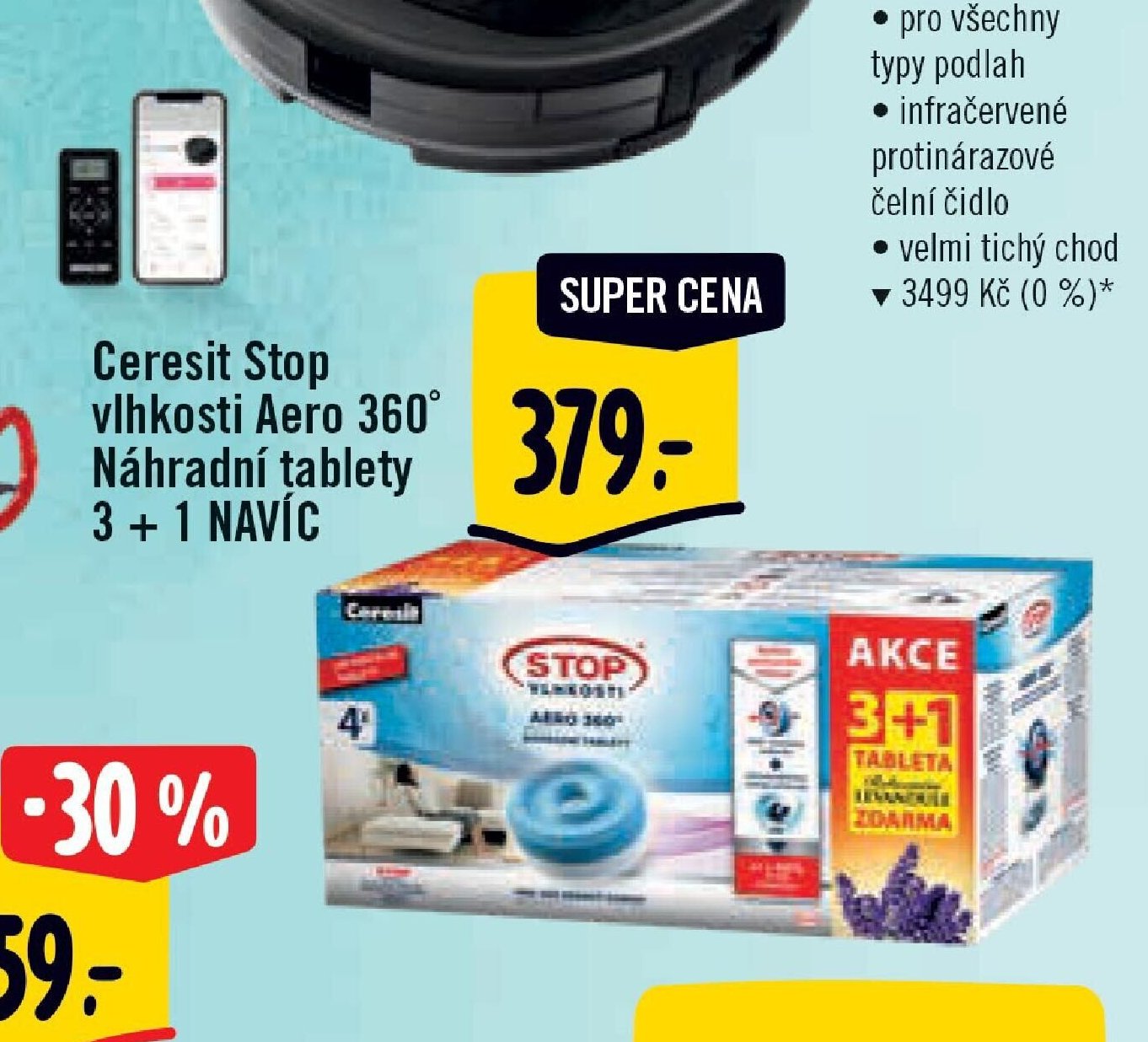 Ceresit Stop vlhkosti Aero 360 Náhradní tablety 3 + 1 NAVÍC