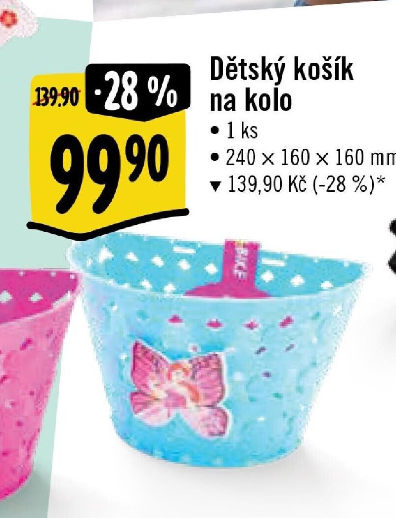 Dětský košík na kolo