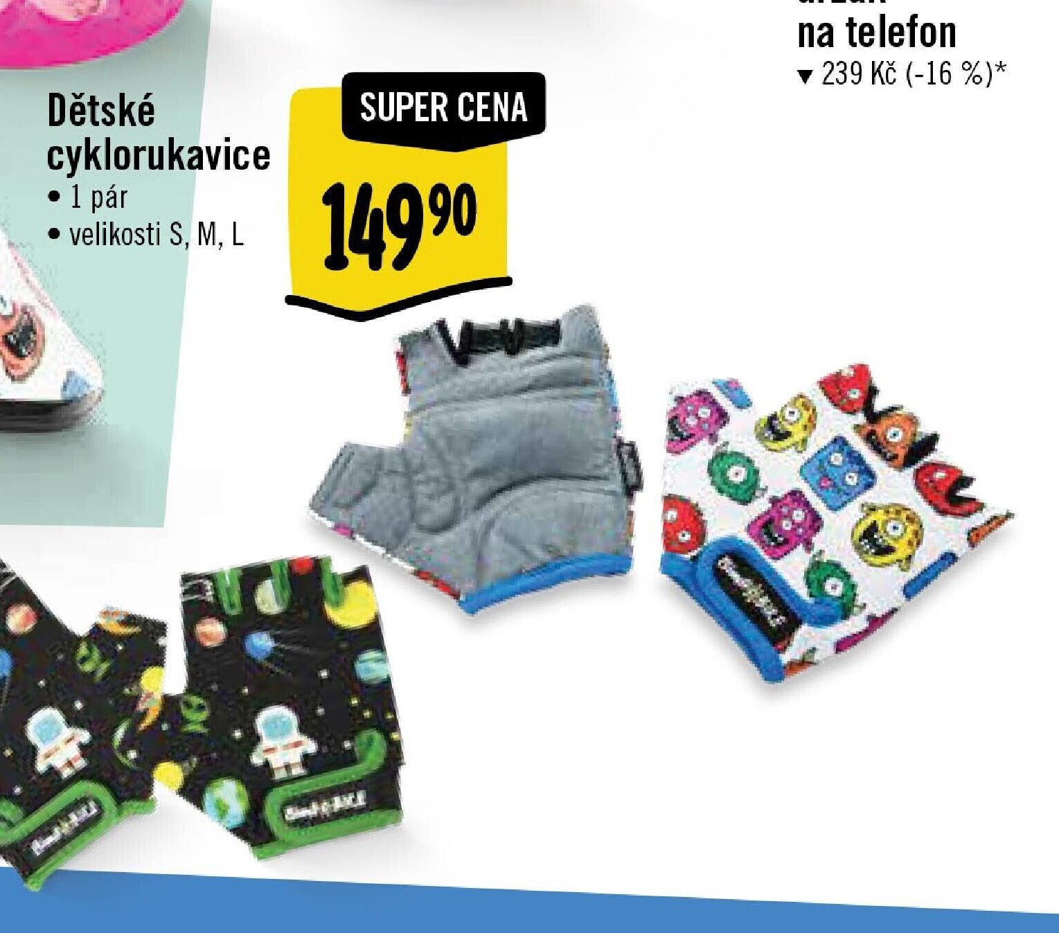 Dětské cyklorukavice