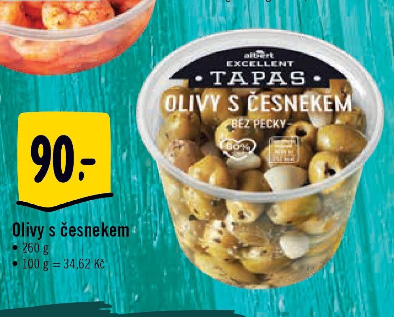 Olivy s česnekem
