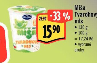 Dezert Tvarohový mls Míša Olma