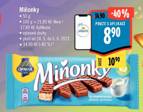 Oplatky Miňonky Opavia