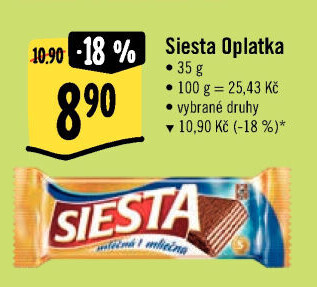 Oplatky Siesta